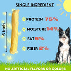 BULLYSTICKS & MORE 6 Inch Beef Collagen Rolls for Dogs (Regular Size - 12 Count) -Bones for Dogs - Dog Parents Choice - No Hide Beef Cheek Rolls