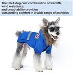 PINA Small Dog Coats - Waterproof, Warm Winter Jacket with Faux Fur Hood, Reflective, Flannel Lined, Windproof, Pocket