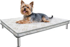 FXW TitanNest Chew-Proof Elevated Dog Bed, Raised Cot for Indoor/Outdoor/Camping Use, Durable & Waterproof Cooling Pet Bed with Exclusive Cover for Toy Dogs, 24.0" L x 20.0" W x 4.1" H, Black