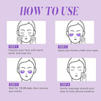 Under Eye Patches with Vitamin C and Witch Hazel Eye Mask for Dark Circles and Puffiness,Face Mask Skin Care Products 30 Pairs