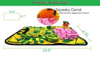 Dogs Snuffle Mat Pet Feeding Mats Puppy Sniffing Pad,Cat Doggies Interactive Puzzle Toys for Multiple Breeds Encourages Natural Foraging Skills,Training and Stress Release (Yellow)