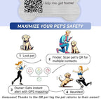 Dog Tags Personalized for Pets,Dog Name Tags QR Code,No Subscription Fees,Modifiable Pet Online Profile,Stainless Steel,No App Required,for Dogs and Cats Small,Medium,Large(Dog Bone,Small)