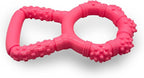 Tug of War Dog Toy, Interactive Dog Pull Toys, Adult and Puppy Teething Toy, Tough Chew Toy for Small Medium Large Dogs, Rubber, Lightweight, Comfortable Grip (Pink)