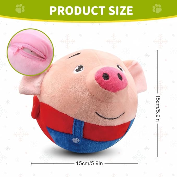 Dog Toys for Small Large Dogs,Puppy Toys to Keep Them Busy,Moving Interactive Squeaky Dog Toy,Active Moving Pet Plush Toy,Small Dog Toys (Lion)