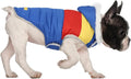 HDE Dog Puffer Jacket Fleece Lined Warm Dog Parka Winter Coat with Harness Hole 90s Colorblock - M