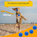 Dog Balls Toys for Aggressive Chewers, Indestructible Durable Bouncy Floating Balls for Dogs to Fetch, Durable Solid Rubber Ball for Training Dog(2 Pack)
