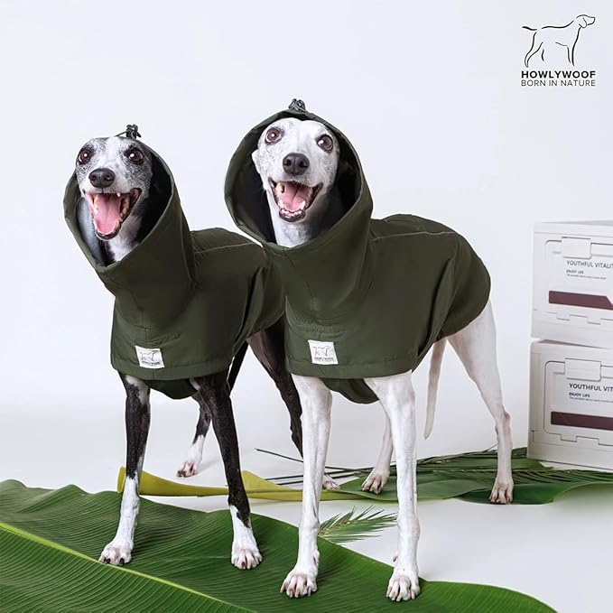 Waterproof Dog Raincoat, Hooded Raincoat for Dachshund Whippet Small Medium Large Dogs, Adjustable Dog Rain Coat Jacket (07(chest24.5-28.5, back20-23''))