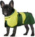 BRKURLEG Dog Raincoat for Small Medium and Large Dogs Waterproof Dog Rain Jacket Adjustable Hooded Dogs Raincoat Pet Rain Coat Poncho with Leash Hole, Reflective Strip, Green, M