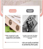 Interactive Cat Scratch Box with Nail File & Slow Feeder - Puzzle Enrichment Toy for Indoor Cats Mental Stimulation