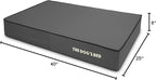 The Dog’s Bed Orthopedic Memory Foam Dog Bed, Large Grey & Black, Waterproof, Supportive Dog Bed with Replaceable Covers