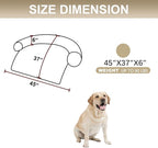 Calming Dogs/Cats Bed Mats, Dog Pad Washable Removable Couch Cover, Plush Long Fur Mat for Pets, Waterproof Lining, Perfect for Small, Medium and Large Dogs and Cats (Gradient Brown, 45"x37")