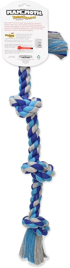 Mammoth Flossy Chews Color Rope Tug – Premium Cotton-Poly Tug Toy for Dogs – Interactive Dog Rope Toy – Tug Dog Chew Toy