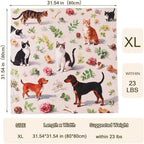 Cat Grooming Wrap Cat Wrap for Cutting Nails, 31.5" Cat Wrap for Grooming, Cat Restraint for Nail Clipping, Multifunctional Swaddle Wrap Pet Tool, Cat Burrito Wrap