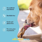 hotspot pets Braided Bully Sticks for Dogs -6 Inch Stix (5 Pack) Premium All Natural Long Lasting Twisted Beef Pizzle Dog Chews -Natural Dental Health, Grain Free, Fully Digestible Rawhide Alternative