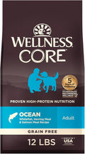 Wellness CORE Dry Dog Food, Grain-Free, High Protein, Natural, Ocean Whitefish, Herring, & Salmon Recipe, (12-Pound Bag)