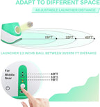 Automatic Ball Launcher for Dogs with Random Mode, 3 Settings to 45FT, Rechargeable Dog Ball Thrower with 4 ETPU Tennis Balls for Small Medium Breeds