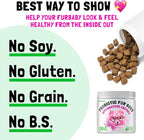 Probiotics for Dogs Natural Digestive Enzymes Prebiotics for Allergy Itch Relief Gut Flora Coprophagia Bowel Support Treatment Anti Diarrhea for Dogs Pet Health Immune System Support 30 Soft Chews