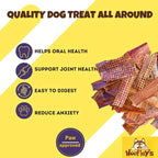 Woofley's - Esophagus Jerky (30 Count) - Gullet Sticks for Dogs - Safe, All-Natural Dog Chews - Promotes Dental Health