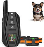 Small Dog Shock Collar for Small Dogs 5-15lbs, Ultra-Dog Training Collar with 3300Ft Remote Range,3 Training Mode Beep,Vibration,Shock, Waterproof Bark Collar (Black-Orange)