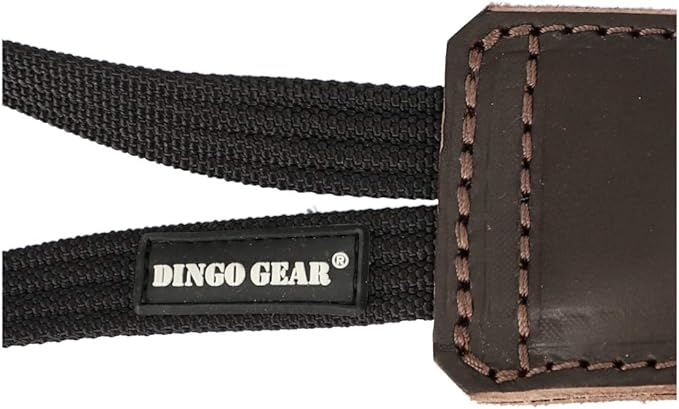 Dingo Gear Brown Grain Leather Dog Toy for bite Training, Handmade for Strong Dogs, 10in 0.13 kg