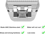 40W Wide Pet Dog Grooming Detachable Blades,Compatible with Andis,Oster A5,Wahl KM10 Clippers,Cut Length 1/100"(0.25mm) for Larger Animals