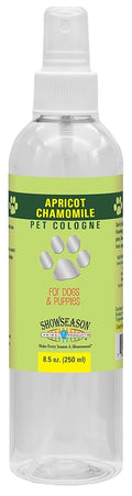 Showseason® Apricot Chamomile Pet Cologne 8.5 oz For Dogs | Long-Lasting Odor Eliminator | Cruelty-Free | Paraben-Free | Biodegradable and Non-Toxic | Made in The USA