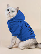 Cat Hoodies for Cats Puppy Pet Clothes Cat Apparel Little Miss Attitude Print Dog Hoodie for Small Medium Dogs Outfits for Kittens(Royal Blue,S)