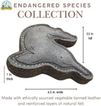 Yeti Dog Chew Premium Leather Dog Toy, All Natural Ethically Sourced, River Dolphin