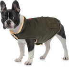 Queenmore Warm Coat for Cold Weather, Quilting Winter Jacket With Ultra Thick Plush Lining and Storage Pockets (Green, X-Large)