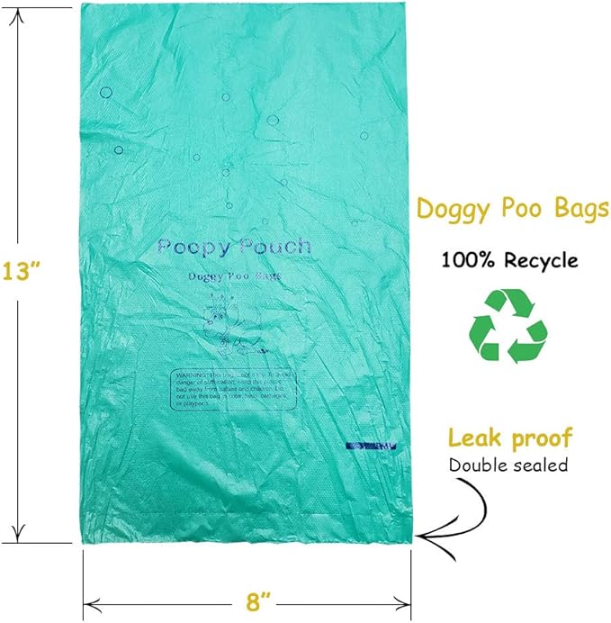 Quality Chemical Retriever Doggy Pot Litter Bag Refills. 8" x 13" Unscented. 10 boxes of 200, 2,000 bags PP-RB-200