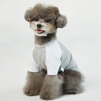 Dog Shirt for Small Dogs, Cotton, Gray