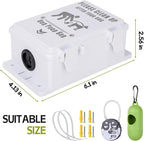 Outdoor Dog Poop Bag Dispenser Wall Mountable, Waterproof & Commercial-Grade, Outdoor Organizer for Home, Parks, Apartments, Property Management with 135 Bags & Lock Included