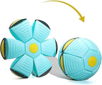 Doggy Disc Ball for Small Medium Large Dogs, Portable Interactive Flying Saucer Ball Stomp UFO Magic Balls, Decompression Pop Up Dog Toys Balls for Outdoor Sports Gifts (Blue-Green)