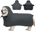 DENTRUN Dog Rain Jacket for Poodle, Bichon – Breathable Mesh Lined, No-Sleeves Easy Wear – Perfect for Rainy Day Walks, Park Visits, Travel, M