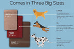 Barker Beds Giant Orthopedic Dog Bed for Large Dogs - 7" Thick Washable Big Dog Bed with Headrest - XL Water-Resistant Mattress - Durable Microsuede Cover - Comfy Pet Bed (Burgundy)