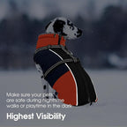 SUNFURA Small Dog Coat with Harness Built-in, Warm Dog Jacket with Zip, Reflective Winter Coat Pet Sweater Clothes for Small Dogs Schnauzer, Yorkshire Terrier, Shih Tzu, Blue S
