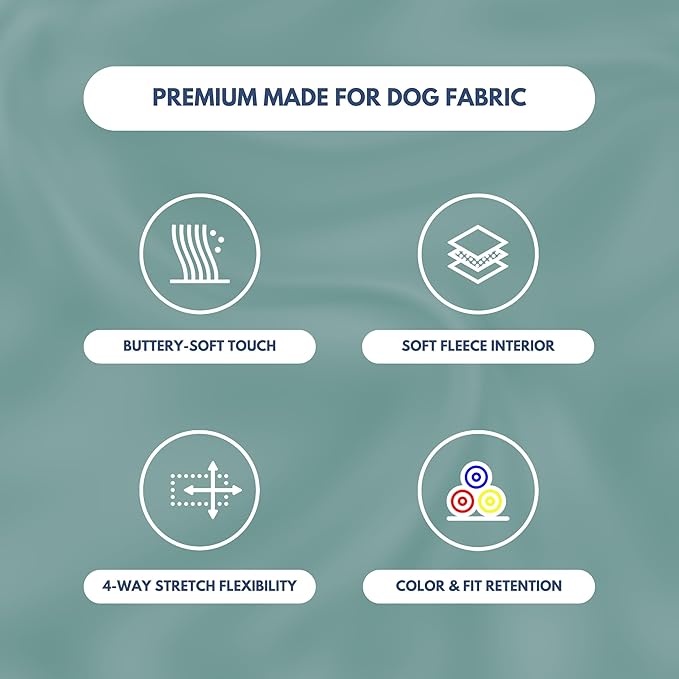 Spark Paws Dog Hoodie – Premium Dog Sweater for Small, Medium, and Large Dogs | Warm Outfits for French Bulldogs, Pitbull, Puppy, Winter Jacket Alternative - Teal - M