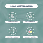 Spark Paws Dog Hoodie – Premium Dog Sweater for Small, Medium, and Large Dogs | Warm Outfits for French Bulldogs, Pitbull, Puppy, Winter Jacket Alternative - Teal - L