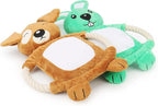 Squeaky Dog Toys , Funny Dog Toys Stuffed Plush Dog Toy , Cute Dog Rabbit Dog Birthday Gift Dog Chew Toys Pet Toys for Small Medium and Large Dogs(Green Rabbit)