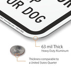 SmartSign "Please Be A Good Neighbor, Clean Up After Your Dog" Sign | 12" x 18" Aluminum