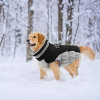 Lelepet Dog Coat Warm Dog Winter Coat Waterproof Dogs Jacket with Harness Built in Reflective Pet Fleece Vest Zip-Up Cold Weather Coats for Large Dogs Turtleneck & Windproof Coats Boxer Black XL