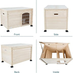 Petsfit Litter Box Enclosure, Modern Cat Litter Box Furniture with Door, Cat House for Indoor Cats, Side End Table, Perfect for Small Pets up to 22lbs, Small/31 L x 20.5" W x 20.5" H