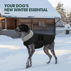 Kuoser XXXL Giant Dog Coat | Great Dane -20°C Arctic Jacket - Adjustble Hook Loop & Full Belly Wrap