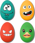 Dog Toys Squeaky, Funny Puppy Balls Pet Toy Pack, Interactive Latex Rubber Squeak Egg Ball for Puppies Small Medium Breed Dogs
