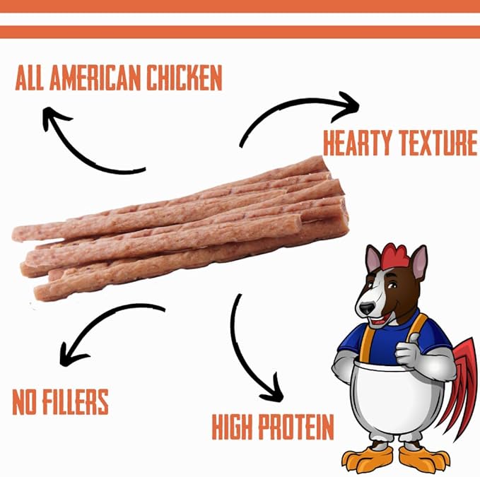Bully Boy's Famous Chicken Sticks Dog Treats | Free from Wheat, Corn, Soy, or Gluten | USA Sourced Ingredients | with Smokehouse Chicken | Made in Utah | 7 oz - 2 Pack