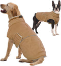 FUAMEY Winter Warm Dog Coat, Fleece Turtleneck Jacket, Thick Waterproof Windproof Coats for Small to Large Dogs, Snowsuit Vest for Cold Weather