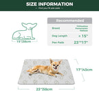 FXW Washable Pee Pads for Dogs, Puppy Pads with Super Absorbent, Specifically Designed for 24inch Cages, 23" × 17" Rectangle, Khaki, 2 Packs