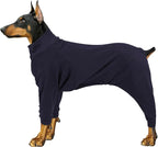 Fleece Dog Sweater for Small Medium Large Dog for Daily Run Walk Sleep Pet Winter Jacket & Windproof Clothes Coat Medium Navy Blue