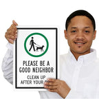 SmartSign 14 x 10 inch Laminated Rustproof Aluminum Neighbor Sign, USA-Made, 100+ Years of Sign Expertise