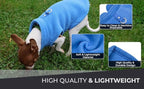 JACKO & CO - Fleece Vest Dog Sweater with Leash Ring - Soft, Warm & Lightweight Pullover Coat for Small & Medium Dogs, Puppies & Cats - Cozy Fall/Winter/Spring Pet Jacket (Blue, X-Large 17-25lbs)